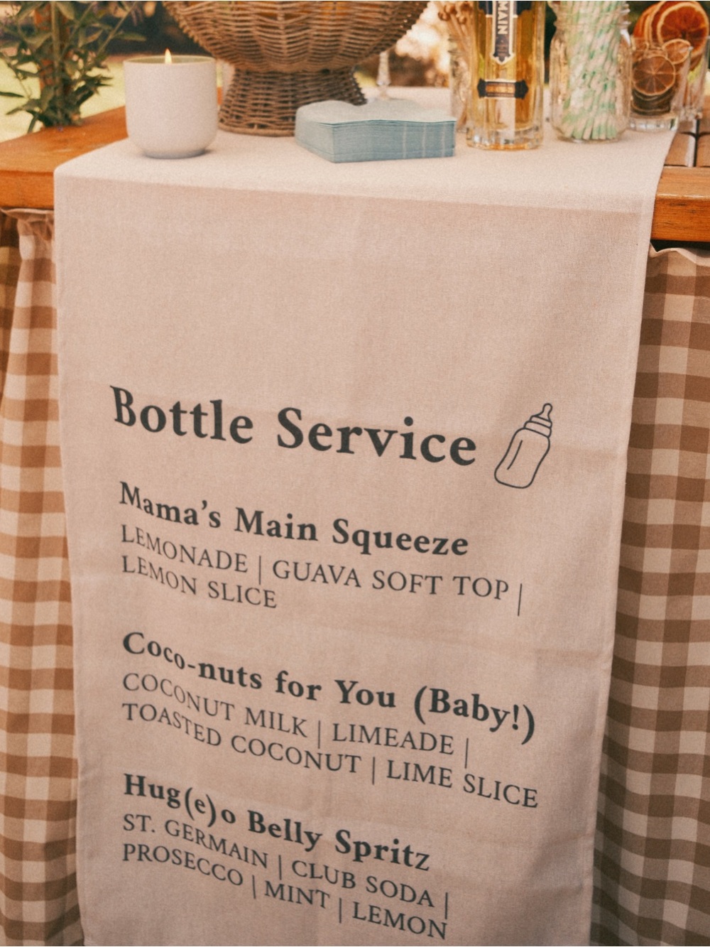 Cocktail/Mocktail Baby Shower Sign